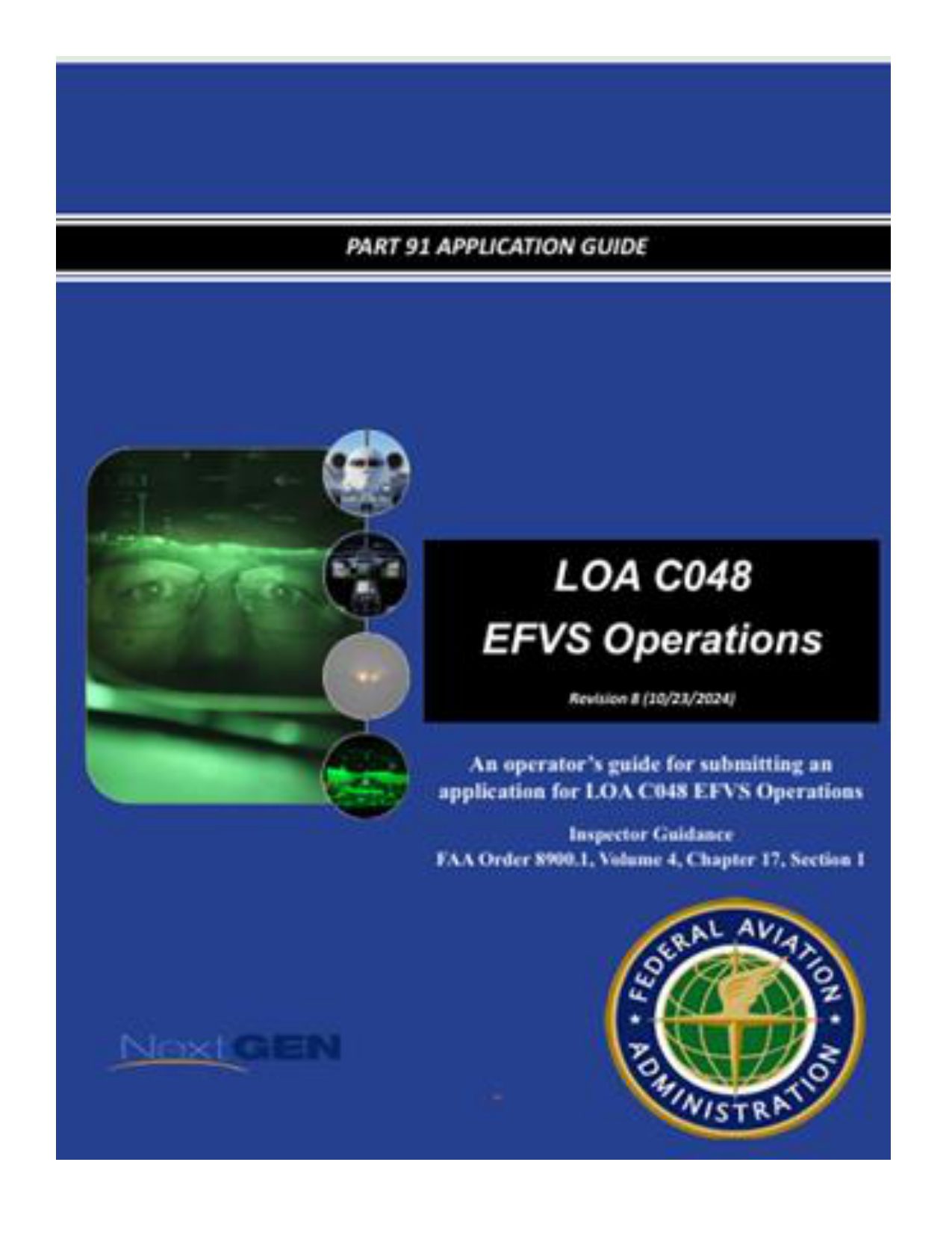 Guide for FAA's LOA C048 EFVS Operations application, detailing submission protocols and inspector guidance. Relevant for aviation professionals.